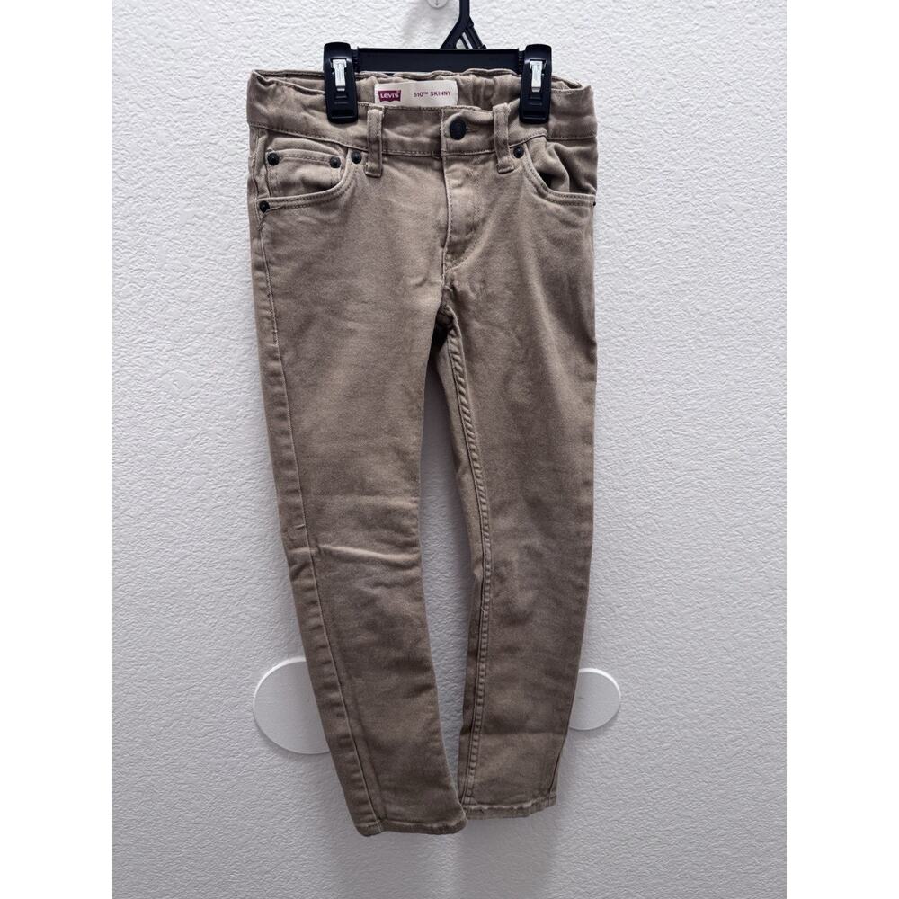 Levi's 510 Skinny Boys' Beige Denim Jeans Size 8 REG W24 Cotton Elastane - 1057
